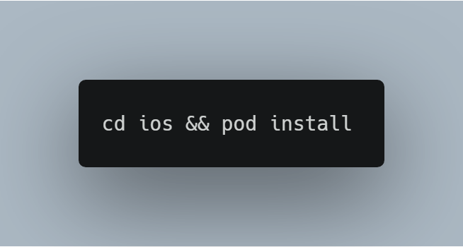 Pod Install